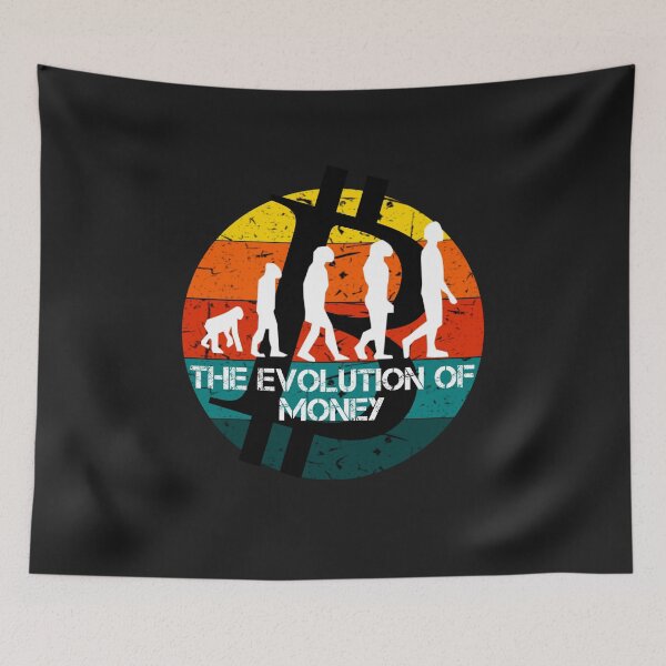 Item preview, The Evolution Of Money Crypto  designed and sold by Funny-Tees4U.
