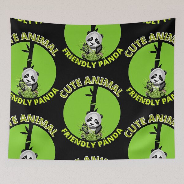 Item preview, Cute Animal Friendly Panda Circle Print designed and sold by 133DandC.