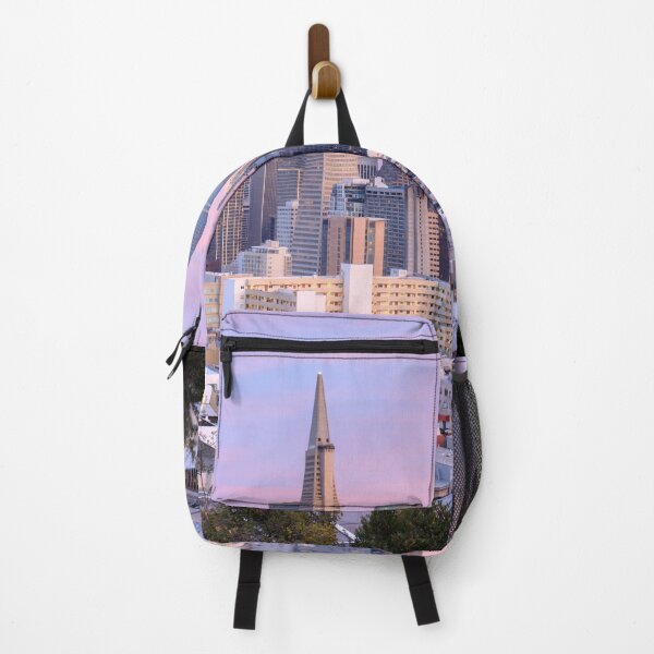 Item preview, San Francisco Skyline in Pink and Blue Skies designed and sold by yhelfman.