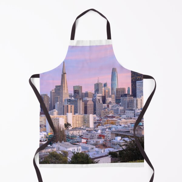 Item preview, San Francisco Skyline in Pink and Blue Skies designed and sold by yhelfman.
