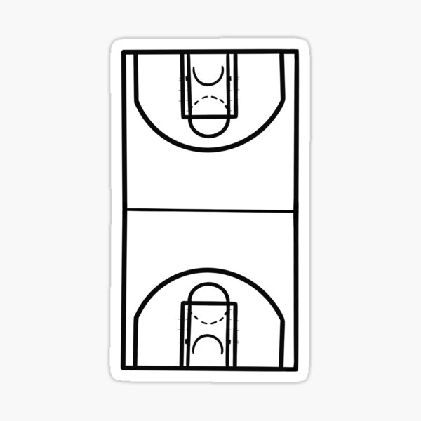 "BASKETBALL COURT" Sticker for Sale by karavin8 Redbubble