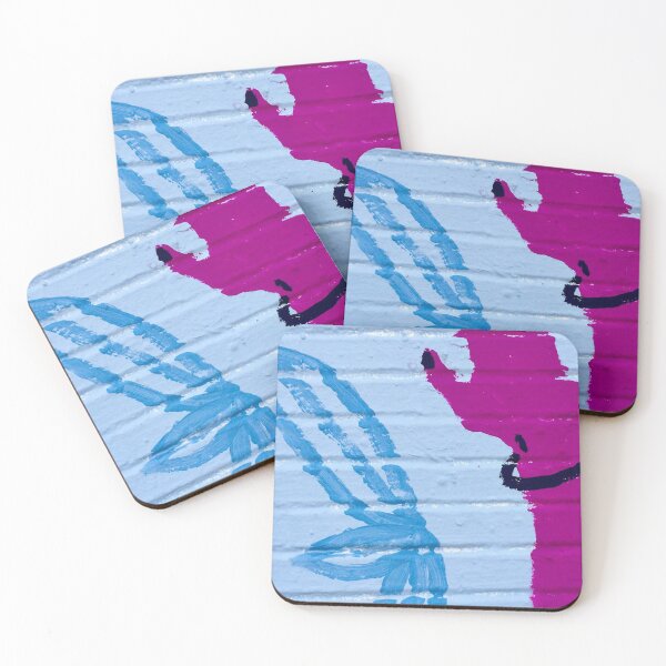 Item preview, Arm plant abstract blue pink  designed and sold by Tropical Blood.