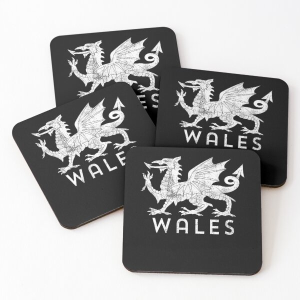 Artikelvorschau, Distressed Rugby Welsh Cymru Flagge von Wales entworfen und verkauft von HannaFuhrmann.