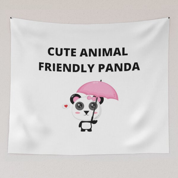 Item preview, CUTE ANIMAL FRIENDLY PANDA  designed and sold by M Mariatique.
