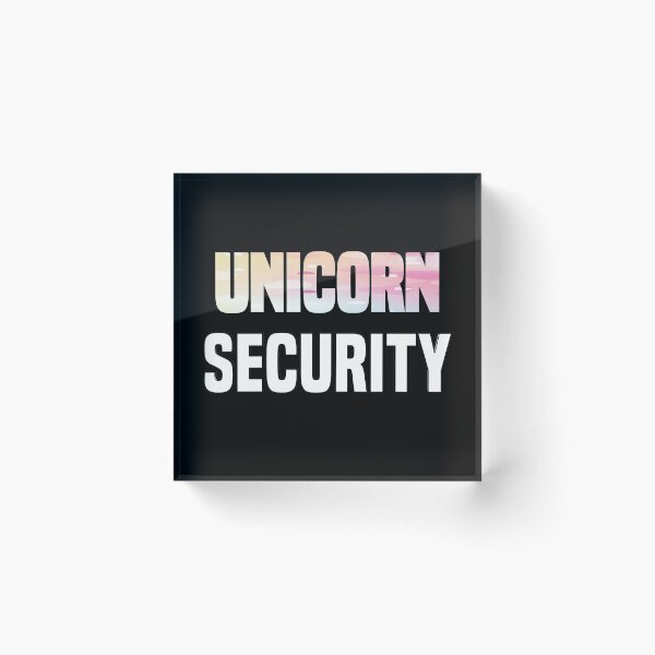 Item preview, Rainbow Unicorn Security - Colorful Unicorn Rainbow Girly Design for Unicorn Lovers designed and sold by Prince - Bestseller ★★★★★.