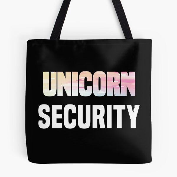 Item preview, Rainbow Unicorn Security - Colorful Unicorn Rainbow Girly Design for Unicorn Lovers designed and sold by Prince - Bestseller ★★★★★.