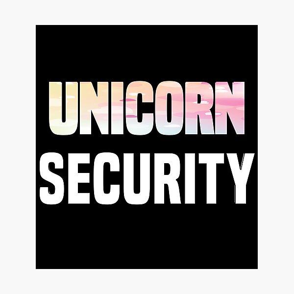 Item preview, Rainbow Unicorn Security - Colorful Unicorn Rainbow Girly Design for Unicorn Lovers designed and sold by Prince - Bestseller ★★★★★.