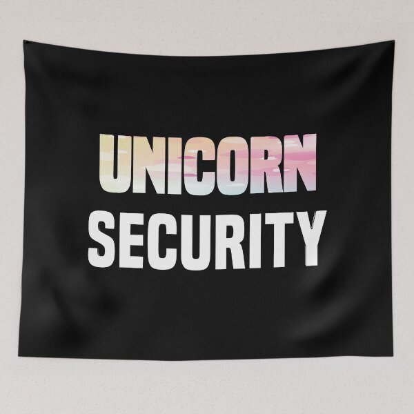 Item preview, Rainbow Unicorn Security - Colorful Unicorn Rainbow Girly Design for Unicorn Lovers designed and sold by Prince - Bestseller ★★★★★.