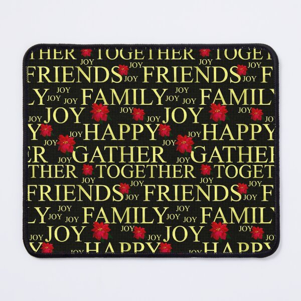 Item preview, Christmas Gathering Sentiments Gold on Black Repeat 5748 designed and sold by Art in My Loft.