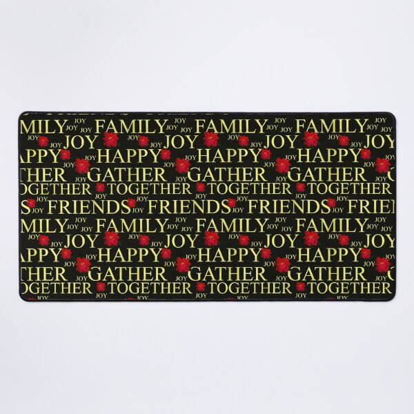 Item preview, Christmas Gathering Sentiments Gold on Black Repeat 5748 designed and sold by Art in My Loft.