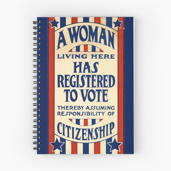 Item preview, 1920's Sign: "A Woman Living Here Has Registered to Vote" designed and sold by Happy Puppy Print On Demand.