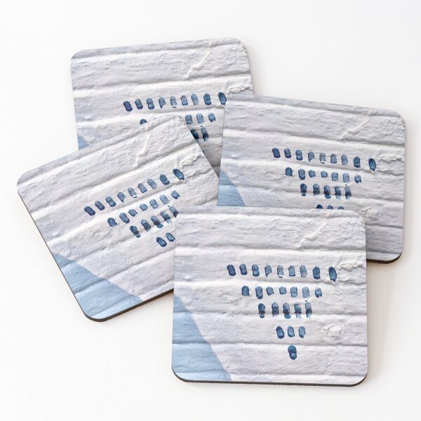 Item preview, Triangle texture wall blue blues  designed and sold by Tropical Blood.