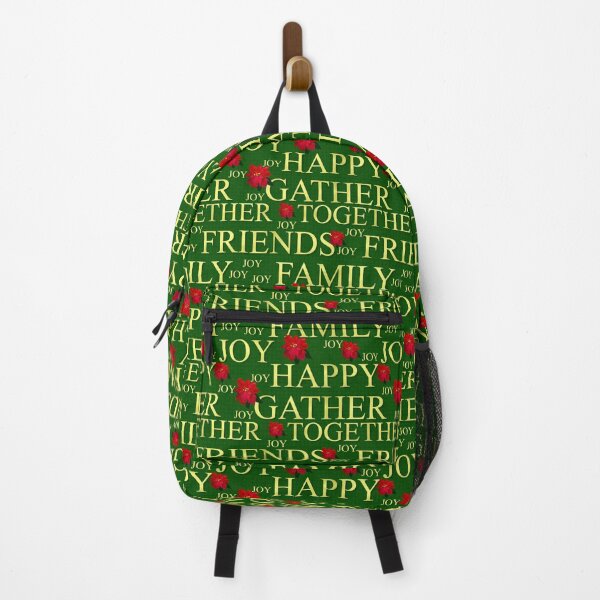 Item preview, Christmas Gathering Sentiments Gold on Dark Green Repeat 5748 designed and sold by Art in My Loft.