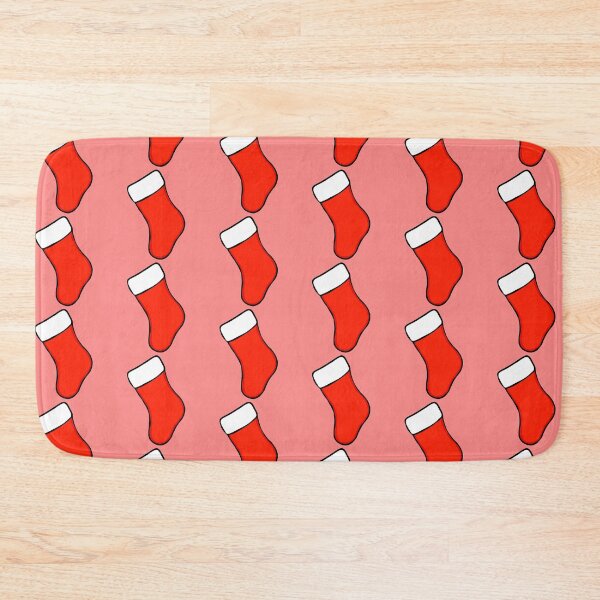 Item preview, Minimalistic Christmas Stocking In Light Red Color designed and sold by Barolina.