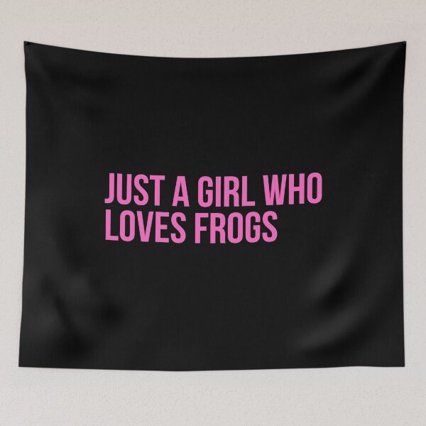 Item preview, Just A Girl Who Loves Frogs designed and sold by PinkPerfect.