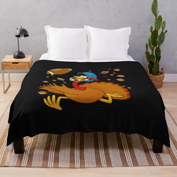 Item preview, Thanksgiving Turkey Running Back Football Boys Kids Teens designed and sold by backtrending.