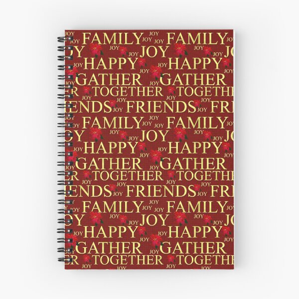 Artikelvorschau, Christmas Gathering Sentiments Gold on Dark Red Repeat 5748 entworfen und verkauft von Art in My Loft.