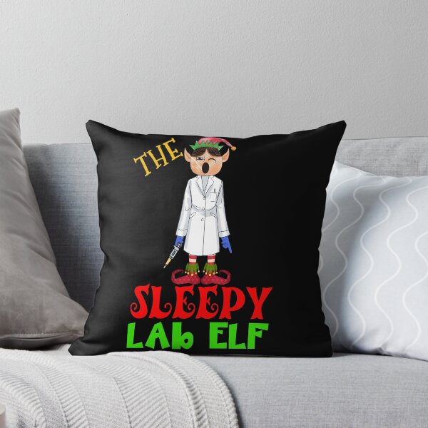 Item preview, THE SLEEPY LAB ELF FUNNY CHRISTMAS MEDICAL LAB SCIENTIST TECH SCIENTIST MICROBIOLOGY designed and sold by Hippiesole.