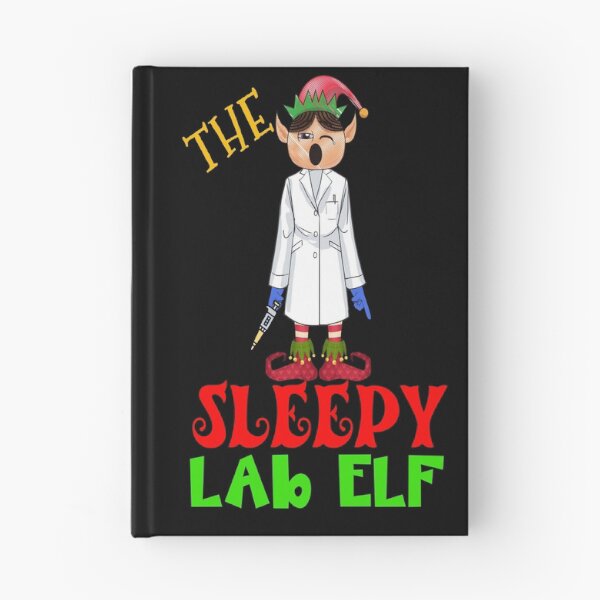 Item preview, THE SLEEPY LAB ELF FUNNY CHRISTMAS MEDICAL LAB SCIENTIST TECH SCIENTIST MICROBIOLOGY designed and sold by Hippiesole.