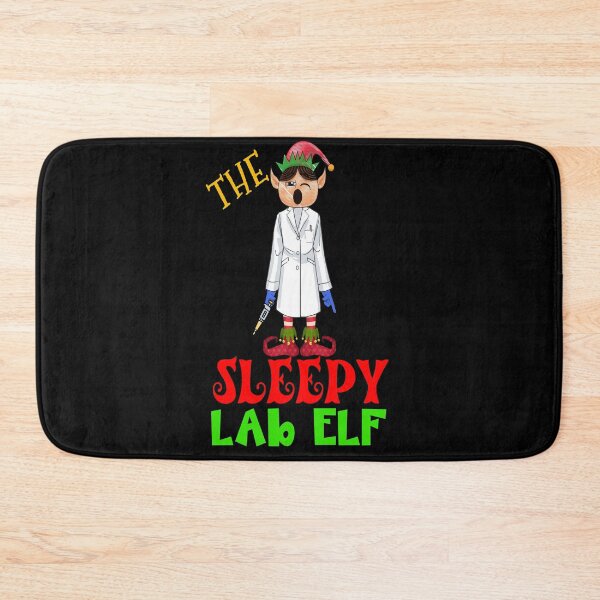 Item preview, THE SLEEPY LAB ELF FUNNY CHRISTMAS MEDICAL LAB SCIENTIST TECH SCIENTIST MICROBIOLOGY designed and sold by Hippiesole.