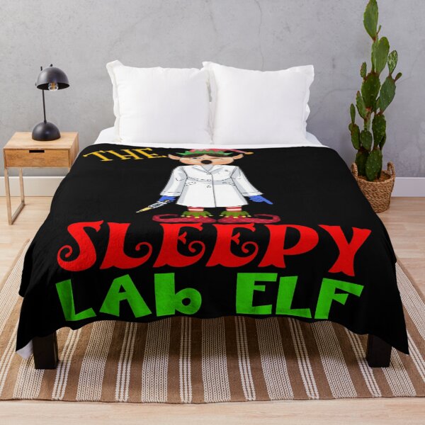 Item preview, THE SLEEPY LAB ELF FUNNY CHRISTMAS MEDICAL LAB SCIENTIST TECH SCIENTIST MICROBIOLOGY designed and sold by Hippiesole.