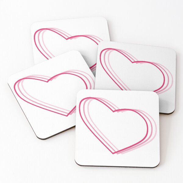 Item preview, Pink repeating heart design designed and sold by Valentine145.