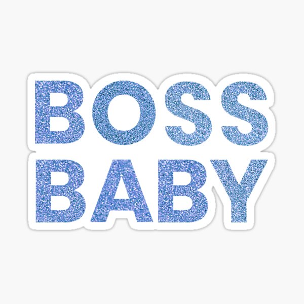"BOSS BABY BLUE" Sticker by Ryan2me Redbubble