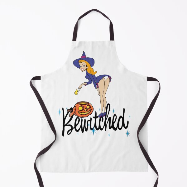 Item preview, Bewitched 60s Retro TV icon Samantha and Pumpkin (cheeky, black text) designed and sold by cooliophonic.