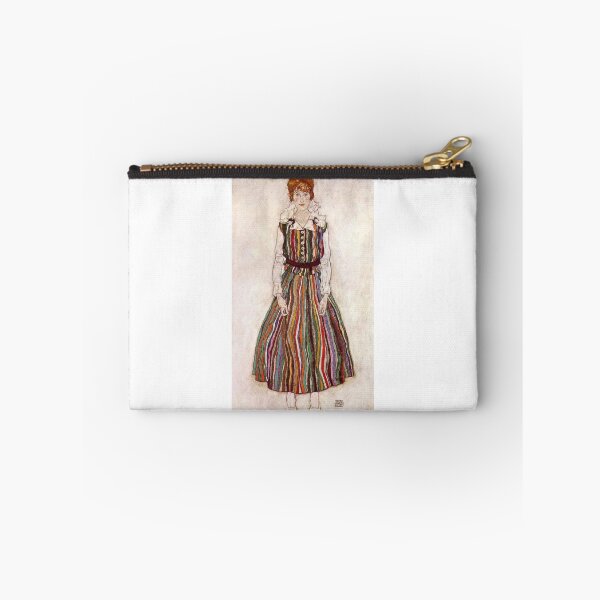 Item preview, Edith Schiele portrait in a striped dress designed and sold by mikoala50.