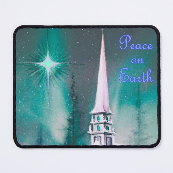 Item preview, SnowyCountrysideChurch designed and sold by FreshDonuts.