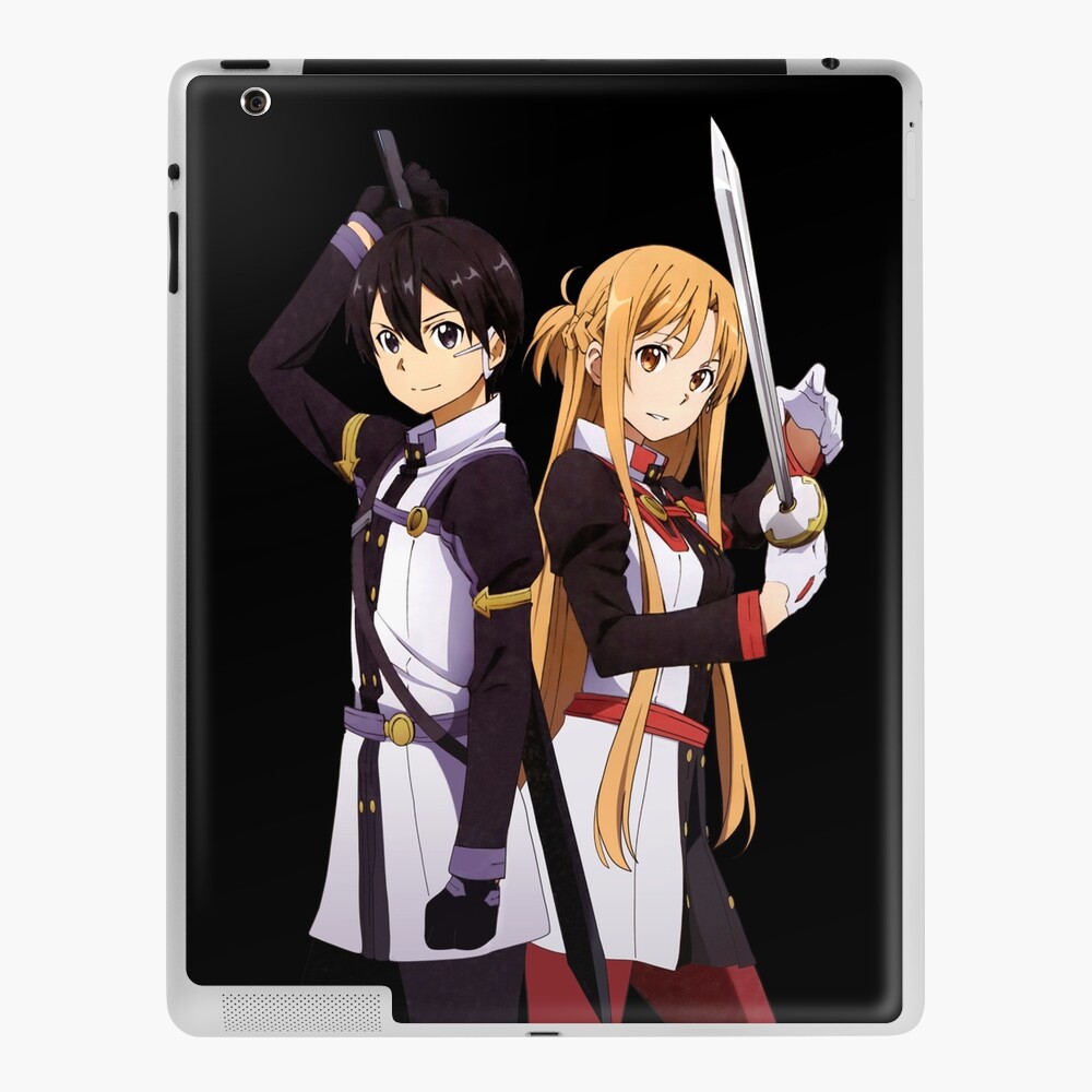 Cute Asuna And Kirito Kawaii Sword Art Online Sao Ipad Case Skin For Sale By Miroteiempire Redbubble