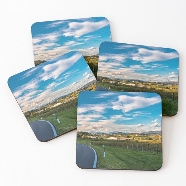 Item preview, Colorful sunset in the vineyards at the border between Italy and Slovenia designed and sold by zakaz86.