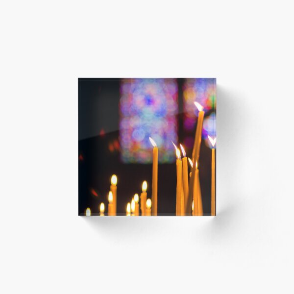 The light of Faith - Reims, France Acrylic Block