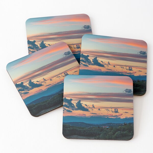 Item preview, Colorful sunset in the vineyards at the border between Italy and Slovenia designed and sold by zakaz86.
