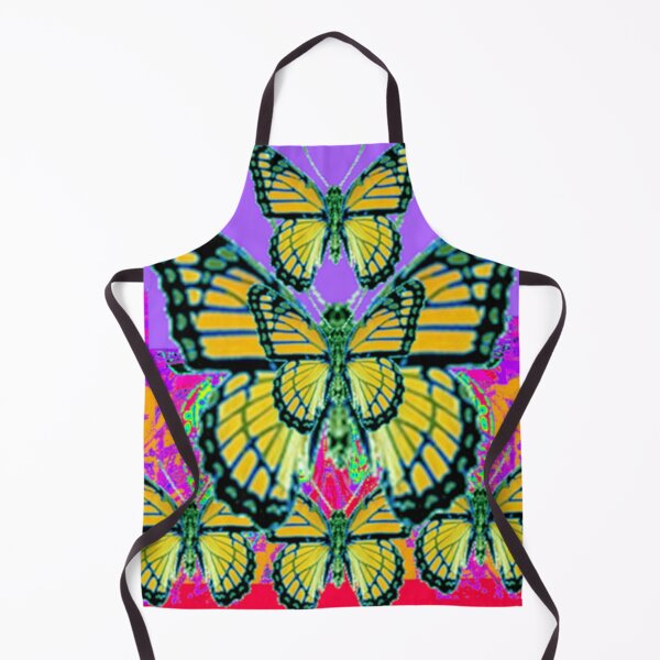 Item preview, LILAC PURPLE YELLOW MONARCH BUTTERFLIES PATTERN ART designed and sold by sharlesart.