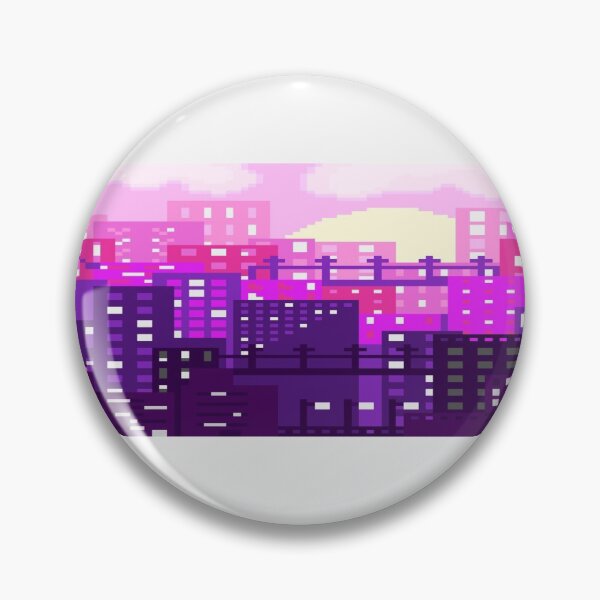 Item preview, Pixelated Artwork: Sunset Skyline designed and sold by ViviChill.