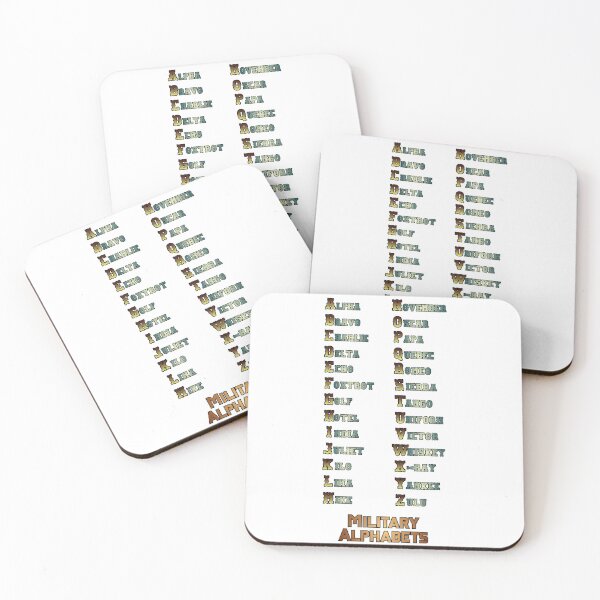 Item preview, Military Alphabets whole list of Military Alphabet. Suitable for white shirt. designed and sold by letsaddtocart.
