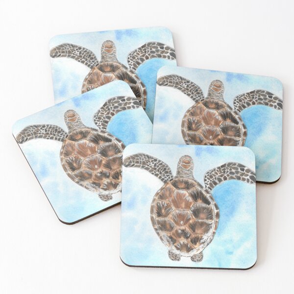 Item preview, Sea Turtle with Ocean Background designed and sold by ArtByJAshley.
