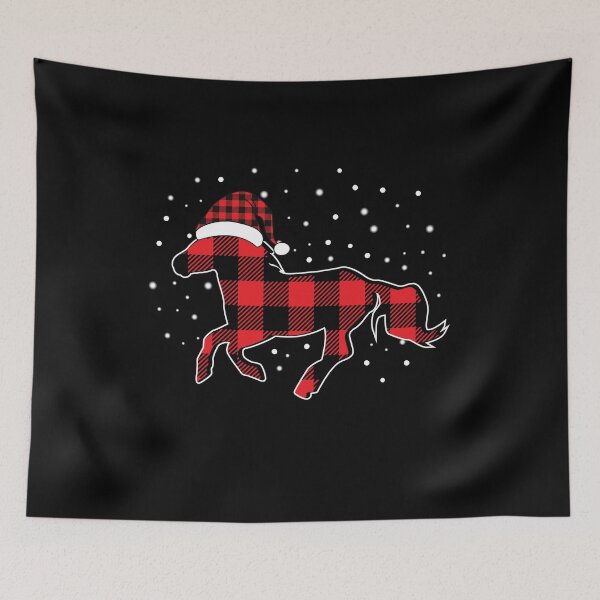 Item preview, Horse Christmas Plaid Red Buffalo Pajamas Gift designed and sold by Ibu83.