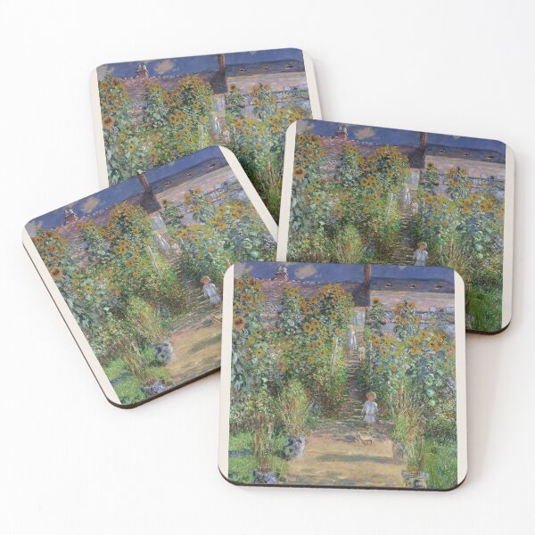 Item preview, Claude Monet, Monet's garden Art, Exhibition Art Print, garden at Vétheuil designed and sold by re-make-.