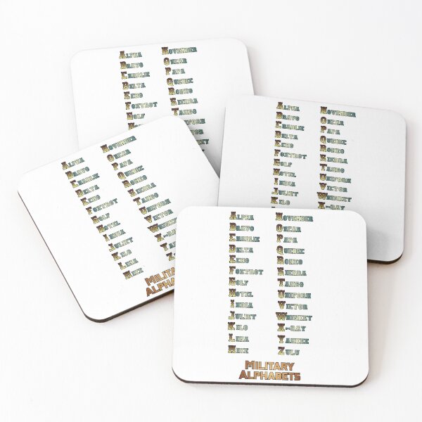 Item preview, Military Alphabets Stickers or T shirts whole list of Military Alphabet. No Background designed and sold by letsaddtocart.