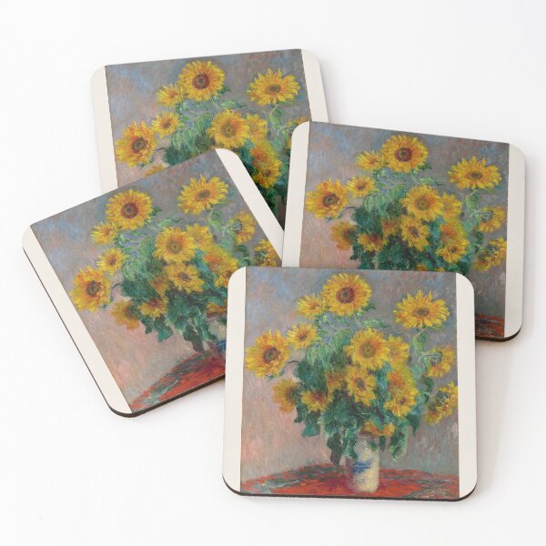 Item preview, Claude Monet, Bouquet of Sunflowers Art, Exhibition Art Print, Flowerparadies designed and sold by re-make-.