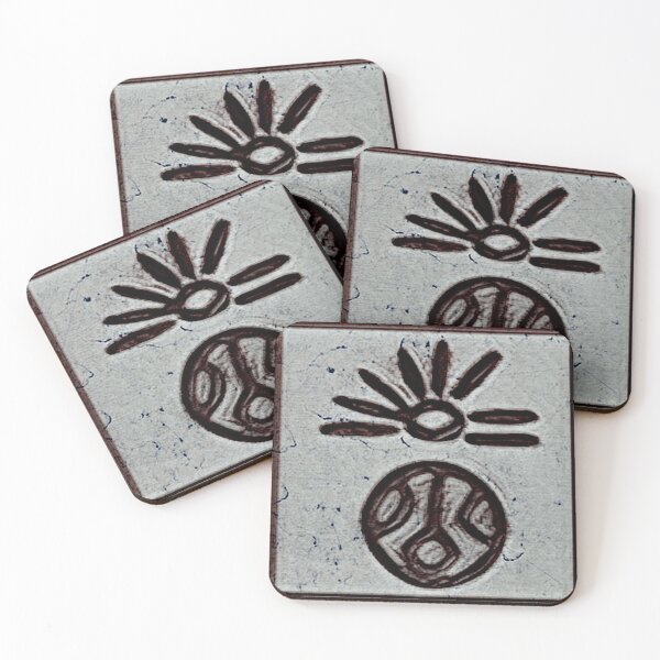 Item preview, Puerto Rico Taino Sun Symbol Rock Art designed and sold by SoLunAgua ..