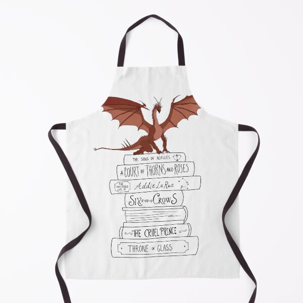 Item preview, YA fantasy book stack and dragon designed and sold by bookloversclub.