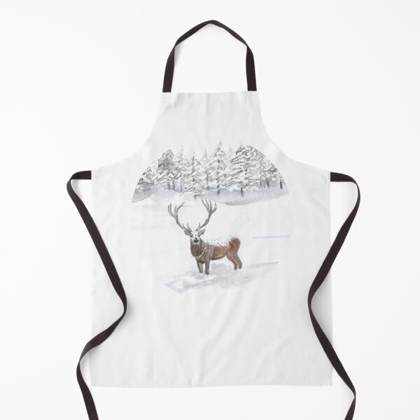 Item preview, Snowy Deer Circle designed and sold by ArtByJAshley.