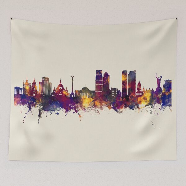 Item preview, Kyiv Ukraine Skyline designed and sold by ArtPrints.