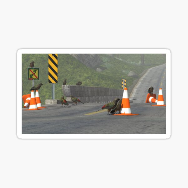 Kea Road Work Sticker