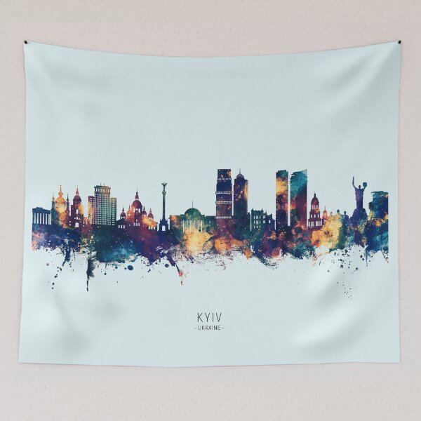 Item preview, Kyiv Ukraine Skyline designed and sold by ArtPrints.