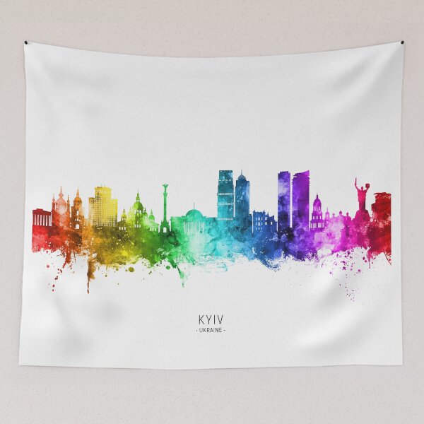 Item preview, Kyiv Ukraine Skyline designed and sold by ArtPrints.