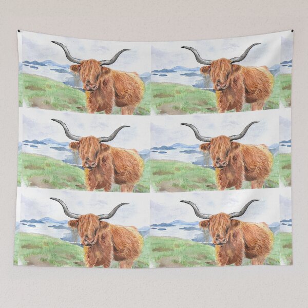 Item preview, Scottish Highland Cow designed and sold by ArtByJAshley.